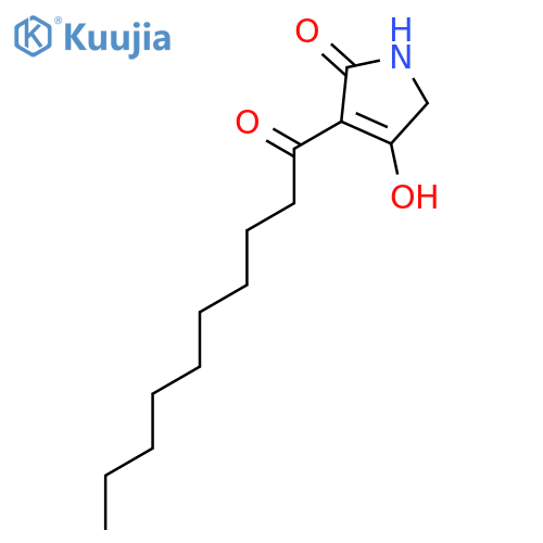 2H-PYRROL-2-ONE, 1,5-DIHYDRO-4-HYDROXY-3-(1-OXODECYL)- structure