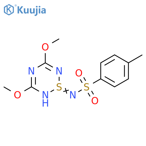 2H-1,2,4,6-Thiatriazine, 1,1-dihydro-3,5-dimethoxy-1-[[(4-methylphenyl)sulfonyl]imino]- (9CI) structure