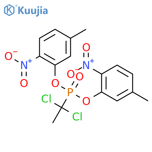 Phosphonic acid,(1,1-dichloroethyl)-, bis(5-methyl-2-nitrophenyl) ester (9CI) structure