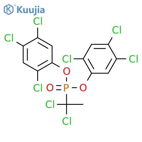 bis(2,4,5-trichlorophenyl) (1,1-dichloroethyl)phosphonate structure