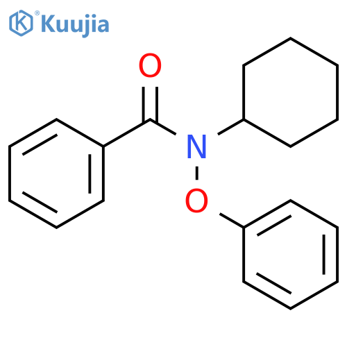 Benzamide, N-cyclohexyl-N-phenoxy- structure
