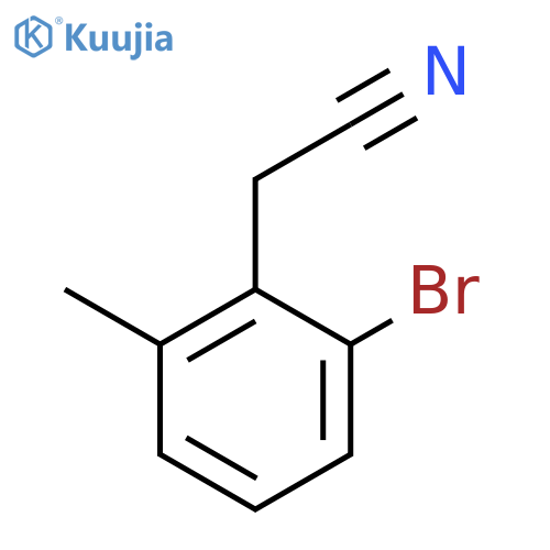 2-(2-Bromo-6-methylphenyl)acetonitrile structure