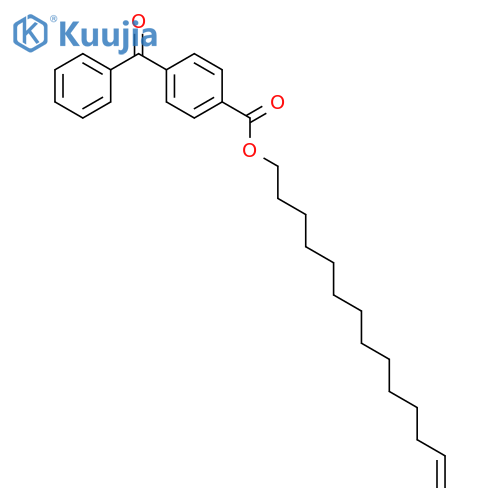 BENZOIC ACID, 4-BENZOYL-, 13-TETRADECENYL ESTER structure