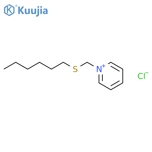 PYRIDINIUM, 1-[(HEXYLTHIO)METHYL]-, CHLORIDE structure