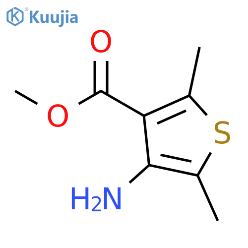 3-Thiophenecarboxylic acid, 4-amino-2,5-dimethyl-, methyl ester structure