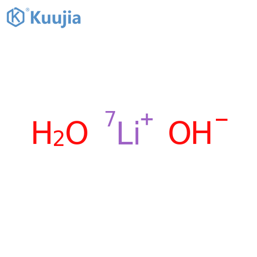 lithium-7 hydroxide monohydrate structure