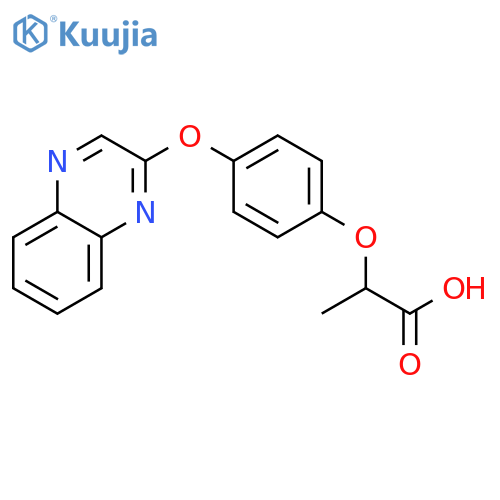 Propanoic acid, 2-[4-(2-quinoxalinyloxy)phenoxy]- structure