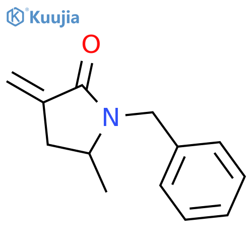 2-Pyrrolidinone, 5-methyl-3-methylene-1-(phenylmethyl)- structure