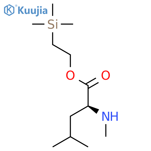 L-Leucine, N-methyl-, 2-(trimethylsilyl)ethyl ester structure
