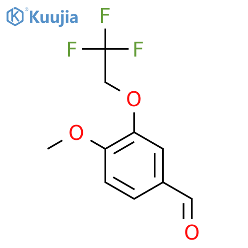 Benzaldehyde, 4-methoxy-3-(2,2,2-trifluoroethoxy)- structure