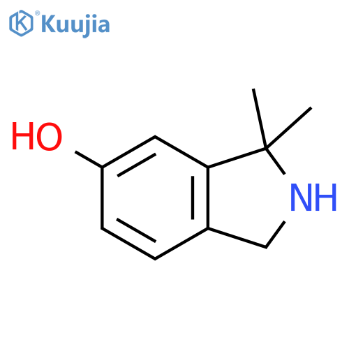 3,3-dimethyl-2,3-dihydro-1H-isoindol-5-ol structure