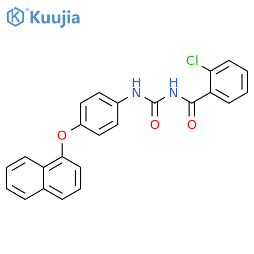 Benzamide, 2-chloro-N-[[[4-(1-naphthalenyloxy)phenyl]amino]carbonyl]- structure