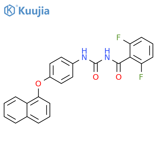 Benzamide,2,6-difluoro-N-[[[4-(1-naphthalenyloxy)phenyl]amino]carbonyl]- structure