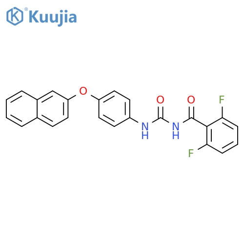 Benzamide,2,6-difluoro-N-[[[4-(2-naphthalenyloxy)phenyl]amino]carbonyl]- structure