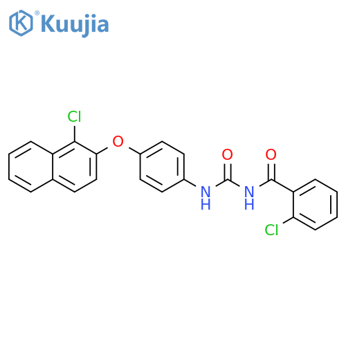 Benzamide,2-chloro-N-[[[4-[(1-chloro-2-naphthalenyl)oxy]phenyl]amino]carbonyl]- structure