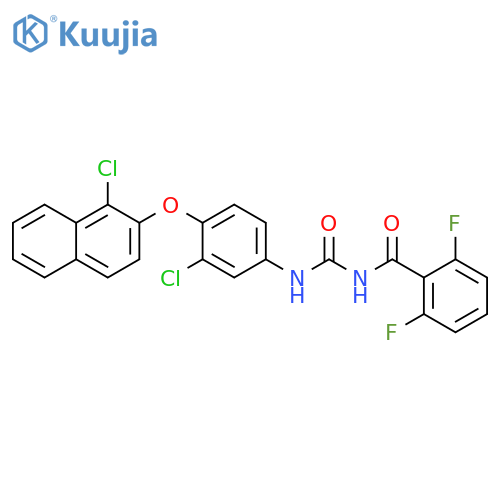 Benzamide,N-[[[3-chloro-4-[(1-chloro-2-naphthalenyl)oxy]phenyl]amino]carbonyl]-2,6-difluoro- structure