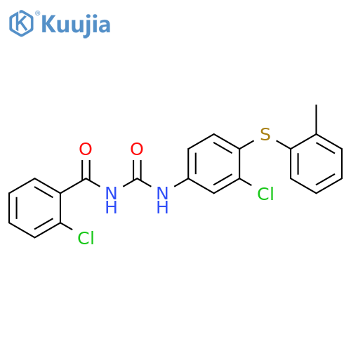 Benzamide,2-chloro-N-[[[3-chloro-4-[(2-methylphenyl)thio]phenyl]amino]carbonyl]- structure
