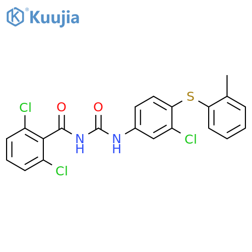 Benzamide,2,6-dichloro-N-[[[3-chloro-4-[(2-methylphenyl)thio]phenyl]amino]carbonyl]- structure