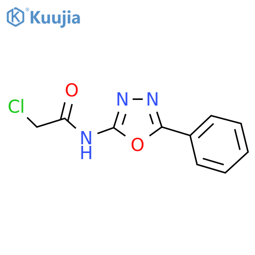 2-Chloro-N-(5-phenyl-1,3,4-oxadiazol-2-yl)acetamide structure