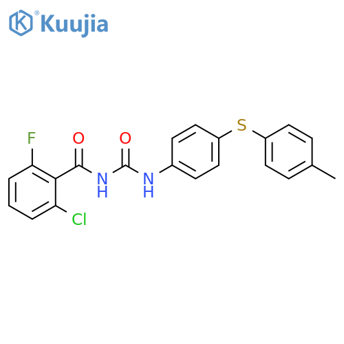 Benzamide,2-chloro-6-fluoro-N-[[[4-[(4-methylphenyl)thio]phenyl]amino]carbonyl]- structure