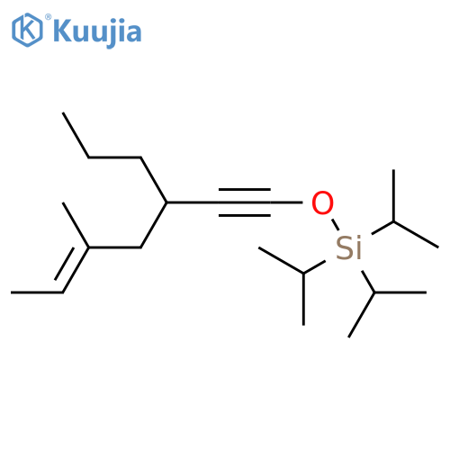 SILANE, TRIS(1-METHYLETHYL)[[(5E)-5-METHYL-3-PROPYL-5-HEPTEN-1-YNYL]OXY]- structure