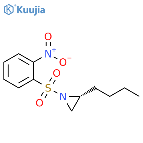 Aziridine, 2-butyl-1-[(2-nitrophenyl)sulfonyl]-, (2R)- structure