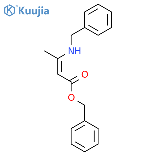 2-Butenoic acid, 3-[(phenylmethyl)amino]-, phenylmethyl ester, (2Z)- structure