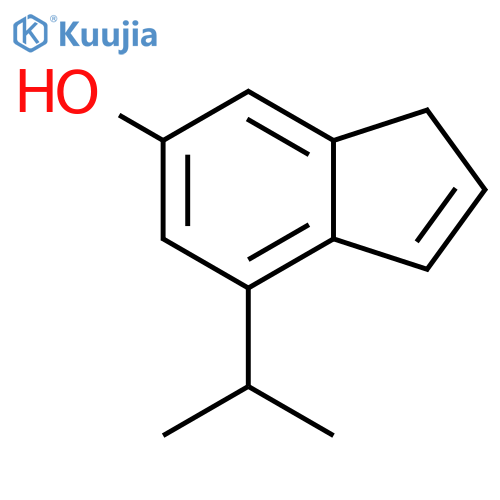 1H-Inden-6-ol,4-(1-methylethyl)- structure