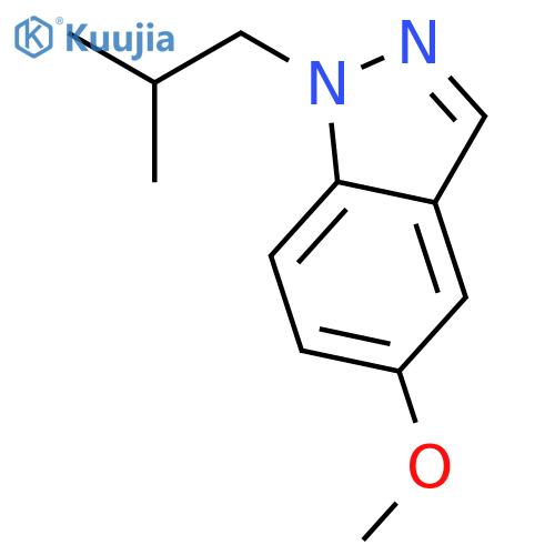 1H-Indazole, 5-methoxy-1-(2-methylpropyl)- structure