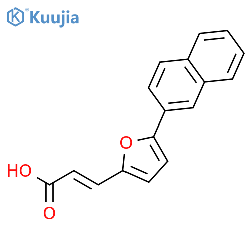 2-Propenoic acid, 3-[5-(2-naphthalenyl)-2-furanyl]-, (2E)- structure