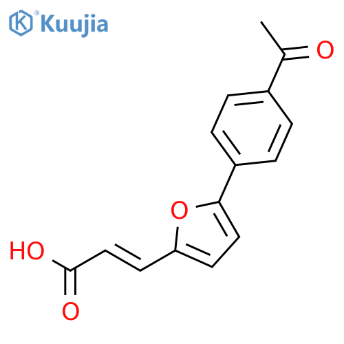 2-Propenoic acid, 3-[5-(4-acetylphenyl)-2-furanyl]-, (2E)- structure