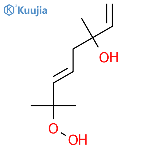 1,5-Octadien-3-ol, 7-hydroperoxy-3,7-dimethyl-, (5E)- structure