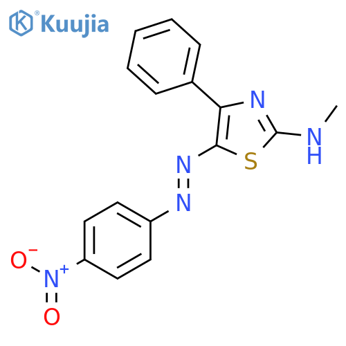 2-Thiazolamine, N-methyl-5-[(4-nitrophenyl)azo]-4-phenyl- structure