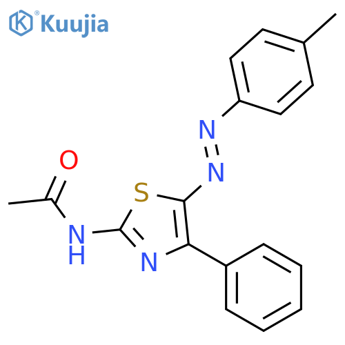 Acetamide, N-[5-[(4-methylphenyl)azo]-4-phenyl-2-thiazolyl]- structure