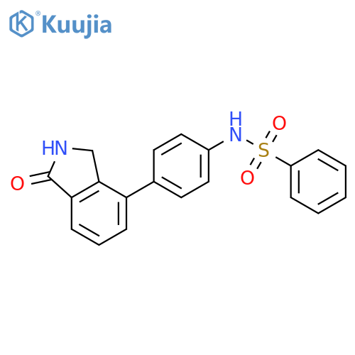 BENZENESULFONAMIDE, N-[4-(2,3-DIHYDRO-1-OXO-1H-ISOINDOL-4-YL)PHENYL]- structure