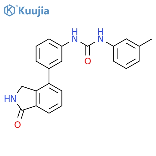 Urea,N-[3-(2,3-dihydro-1-oxo-1H-isoindol-4-yl)phenyl]-N'-(3-methylphenyl)- structure