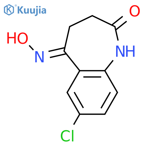 1H-1-BENZAZEPINE-2,5-DIONE, 7-CHLORO-3,4-DIHYDRO-, 5-OXIME structure