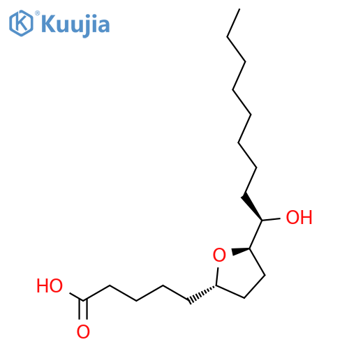 2-Furanpentanoic acid, tetrahydro-5-[(1R)-1-hydroxynonyl]-, (2S,5R)- structure