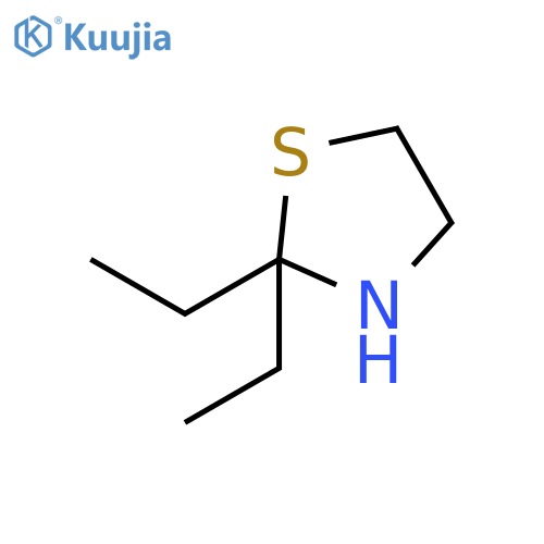 Thiazolidine,2,2-diethyl- structure