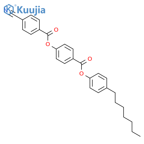 BENZOIC ACID, 4-CYANO-, 4-[(4-HEPTYLPHENOXY)CARBONYL]PHENYL ESTER structure