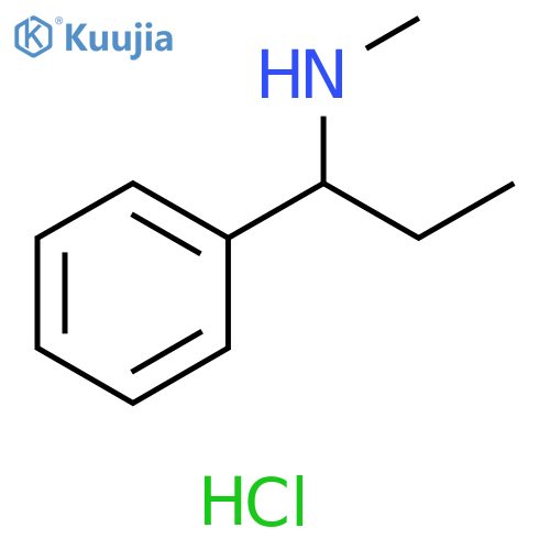 N-methyl-1-phenyl-1-propanamine hydrochloride structure