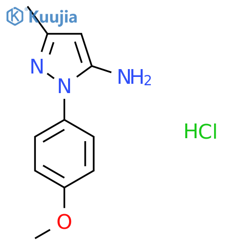 1-(4-Methoxyphenyl)-3-methyl-1h-pyrazol-5-amine hydrochloride structure