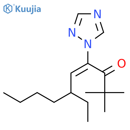 4-Decen-3-one, 6-ethyl-2,2-dimethyl-4-(1H-1,2,4-triazol-1-yl)- structure
