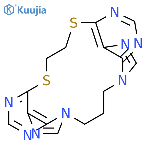 17,20-DITHIA-2,4,8,10,13,15,22,24-OCTAAZAPENTACYCLO[19.4.0.04,25.08,12.011,16]PENTACOSA-1(25),2,9,11,13,15,21,23-OCTAENE structure