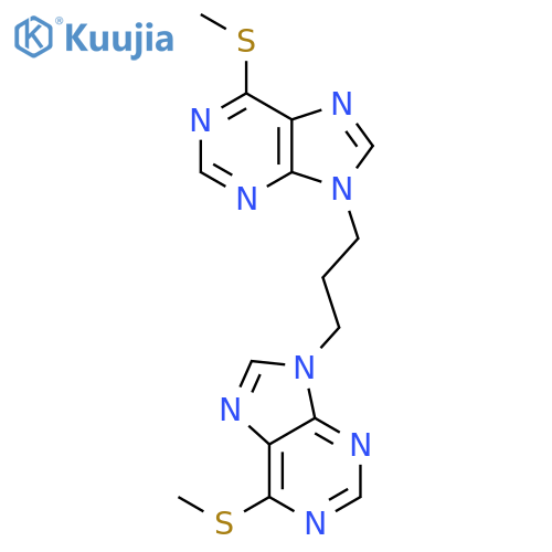 9H-Purine, 9,9'-(1,3-propanediyl)bis[6-(methylthio)- structure