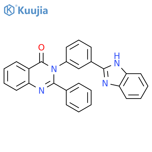 3-[3-(1H-benzimidazol-2-yl)phenyl]-2-phenylquinazolin-4(3H)-one structure