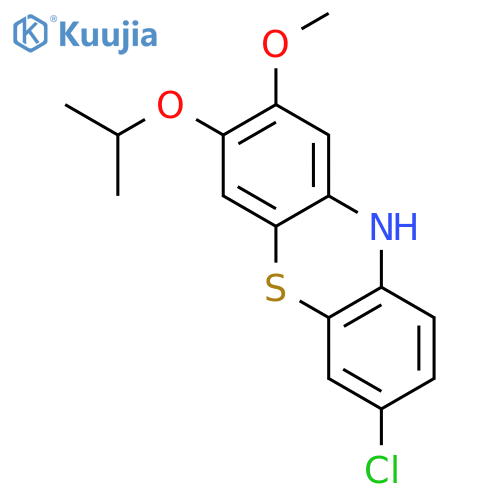10H-Phenothiazine, 7-chloro-2-methoxy-3-(1-methylethoxy)- structure