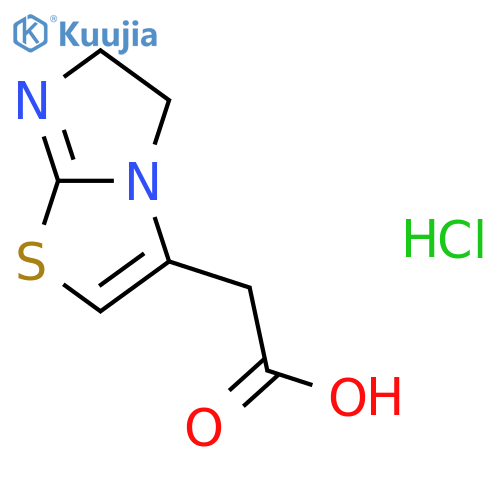 3-(Carboxymethyl)-5,6-dihydroimidazo2,1-B1,3thiazol-4-ium Chloride structure