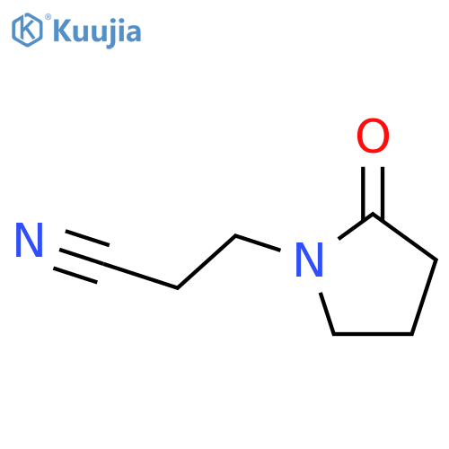 3-(2-oxopyrrolidin-1-yl)propanenitrile structure
