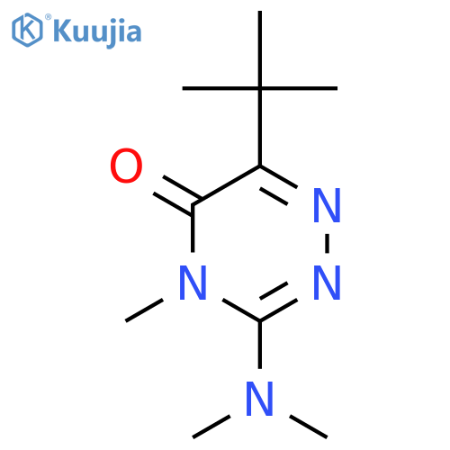 1,2,4-Triazin-5(4H)-one,3-(dimethylamino)-6-(1,1-dimethylethyl)-4-methyl- structure